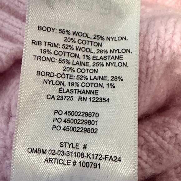 Aritzia Light Pink Cable Knit Sweater - Picture 4 of 8